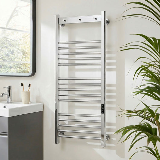  SDG Toro Electric Smart 1200x500 Towel Rail - Chrome