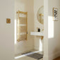 SDG Toro Electric Smart 800x500 Towel Rail - Brushed Brass