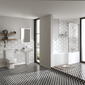 Serene 1800 L-Shaped Complete Shower Bathroom Suite
