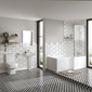 Serene 1600 L-Shaped Complete Shower Bathroom Suite