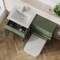 COSMO Square 2-Door 1-Drawer 1000mm Combination Unit - Satin Green - welovecouk