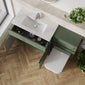COSMO Square 2-Door 1-Drawer 1300mm Combination Unit - Satin Green - welovecouk
