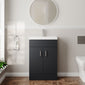 Dulin Floor Standing Vanity Basin Unit - Soft Black - welovecouk