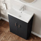 Dulin Floor Standing Vanity Basin Unit - Soft Black - welovecouk