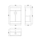 Dulin Floor Standing Vanity Basin Unit - Satin Grey - welovecouk