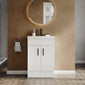 Dulin Floor Standing Vanity Basin Unit - Gloss White - welovecouk