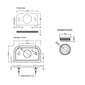 Victrion Ceramic Plate For Low And High Cisterns