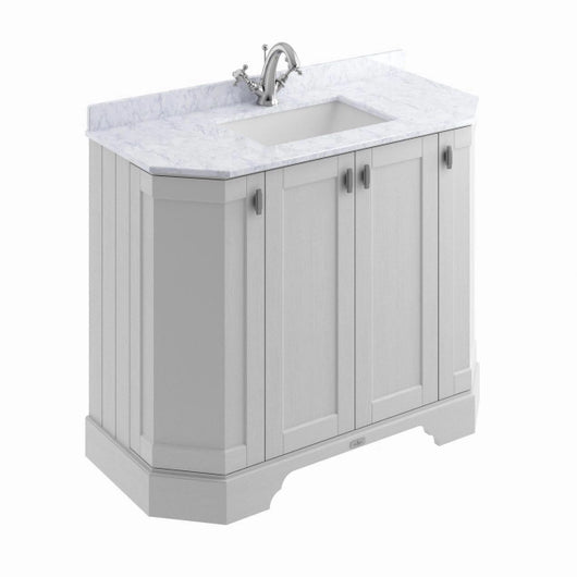  Bayswater Victrion 4-Door Vanity Unit 1000mm Wide - Earl Grey (Excluding Basin)