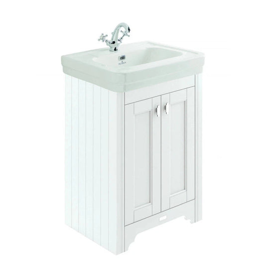  BC Designs Victrion 2-Door Vanity Unit 640mm Wide - Nimbus White - welovecouk