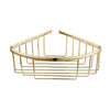  SDG Deep Corner Basket - Brushed Brass - welovecouk