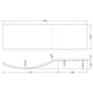Nuie Shower Bath Front Panel (1700mm) - White - WBB200 - welovecouk