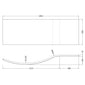 Nuie Shower Bath Front Panel (1500mm) - White - WBB202 - welovecouk