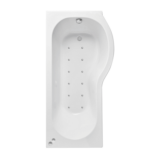  P Shaped Hydrotherapy Air SPA Bath - 1600mm
