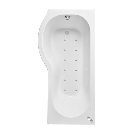  P Shaped Hydrotherapy Air SPA Bath - 1500mm