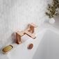 Nuie Windon Deck Mounted Bath Filler - Brushed Bronze - welovecouk