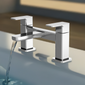 Nuie Windon Deck Mounted Bath Filler - Chrome