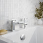 Nuie Windon Deck Mounted Bath Filler - Chrome - welovecouk
