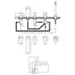 Nuie Windon  Deck Mounted 5 Tap Hole Bath Shower Mixer - Chrome - welovecouk