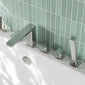Nuie Windon  Deck Mounted 5 Tap Hole Bath Shower Mixer - Chrome - welovecouk