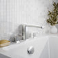Nuie Windon  Deck Mounted 3 Tap Hole Bath Filler - Chrome - welovecouk