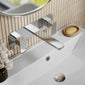 Nuie Windon Wall Mounted 3 Tap Hole Basin Mixer With Plate - Chrome - welovecouk