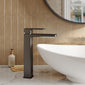 Nuie Windon High-Rise Mono Basin Mixer (No Waste) - Matt Black