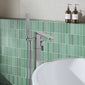 Nuie Windon Freestanding Bath Shower Mixer - Brushed Gun Metal - welovecouk