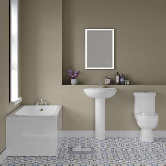  Alpha Complete Bathroom Suite 1700mm with Conway Tap &  Shower Mixer