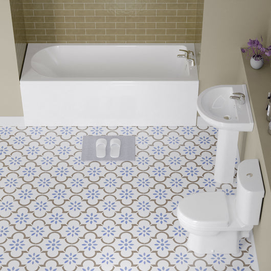  Alpha Complete Bathroom Suite 1600mm with Conway Tap &  Shower Mixer