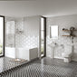 Serene 1700 L-Shaped Chrome Complete Shower Bathroom Suite