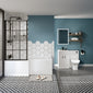 Nova 1800 L Shaped Combination Vanity Black Shower Bath Bathroom Suite