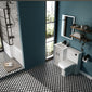 Nova 1500 L Shaped Combination Vanity Black Shower Bath Bathroom Suite
