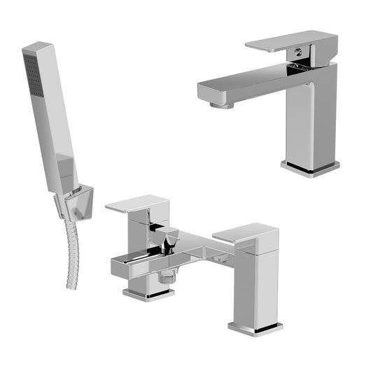  Eclipse Basin Mono and Bath Shower Mixer Tap Pack