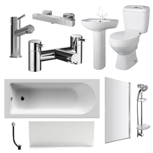  Alpha Complete Shower Bathroom Suite - 1500mm