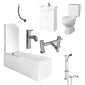 Alpha Vanity Complete Shower Bathroom Suite - 1500mm