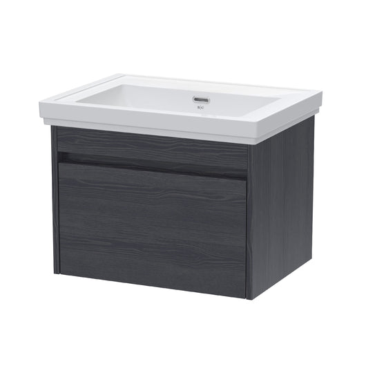  BC Designs Loftwood Wall Hung Vanity Unit & Basin 600mm - Graphite Grey