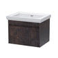 BC Designs Loftwood Wall Hung Vanity Unit & Basin 600mm - Metallic Slate