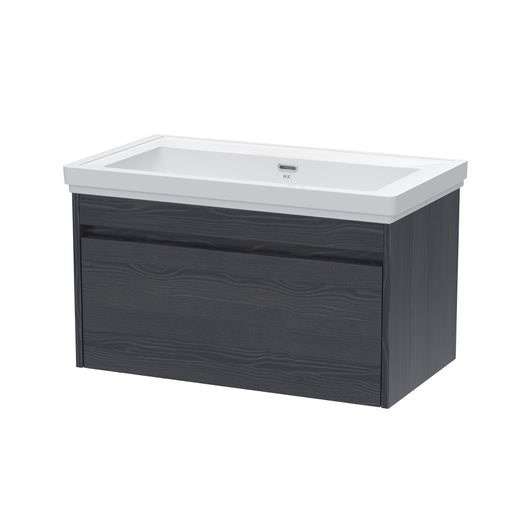  BC Designs Loftwood Wall Hung Vanity Unit & Basin 800mm - Graphite Grey