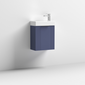 Nuie Deco Compact 400mm Wall Hung Cabinet & Basin - Satin Blue