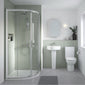 Crystalline 800mm Quadrant Shower Enclosure Close Coupled Bathroom Suite