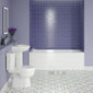 Crystalline 1600 Complete Bathroom Suite with Conway Tap Pack