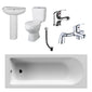 Crystalline Melbourne Complete Bathroom Suite 1700 x 700 - Various Options - welovecouk