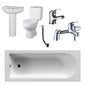 Crystalline Melbourne Complete Bathroom Suite 1700 x 700 - Various Options - welovecouk