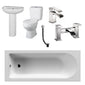 Crystalline Melbourne Complete Bathroom Suite 1700 x 700 - Various Options - welovecouk