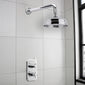 Nuie Edwardian Thermostatic Concealed shower Valve with Fixed Shower Head & Arm - Chrome