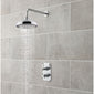 Nuie Beaumont Thermostatic Concealed shower Valve with Fixed Shower Head & Arm - Chrome