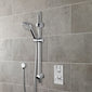 Nuie AZtec Thermostatic Concealed shower Valve with Slide Rail Kit - Chrome