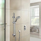 Nuie Arvan Thermostatic Concealed shower Valve with Slide Rail Kit - Chrome