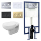 Melbourne Concealed Cistern Frames Wall Hung Pan - Round Plate