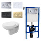 Melbourne Mid-Height Concealed Cistern Frames Wall Hung Pan - Round Plate